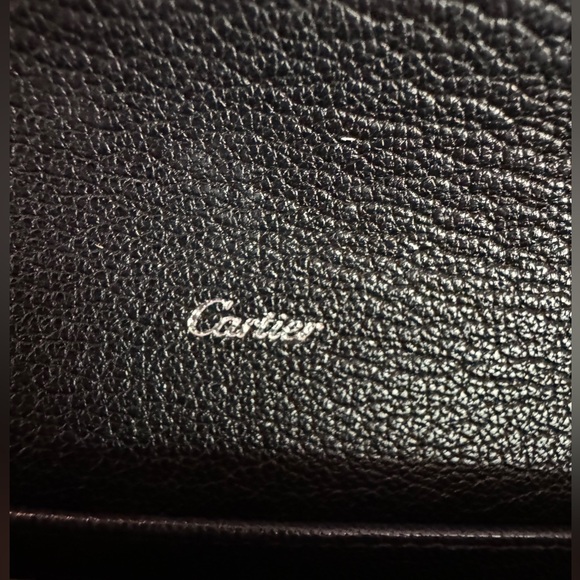 CARTIER LOVE COLLECTION LONG WALLET BLACK LEATHER AUTHENTIC - Picture 11 of 11